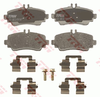 Bromsbeläggsats Solid, Framaxel Trw Cotec GDB1292 TRW