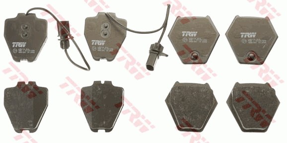 Bromsbeläggsats, Framaxel Trw Cotec GDB1381 TRW