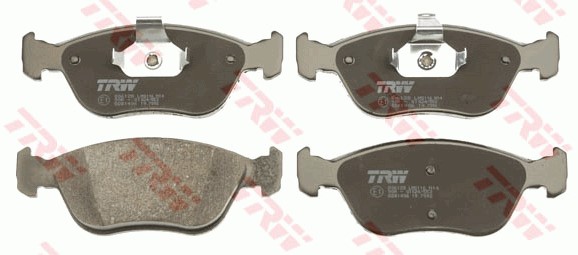 Bromsbeläggsats, Framaxel, Bakaxel Trw GDB1406 TRW