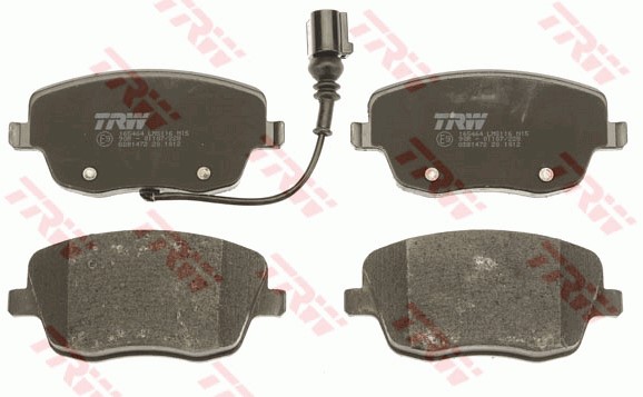 Bromsbeläggsats, Framaxel Trw Cotec GDB1472 TRW