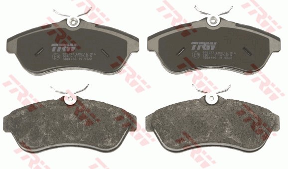 Bromsbeläggsats Ventilerad, Framaxel Trw Cotec GDB1496 TRW