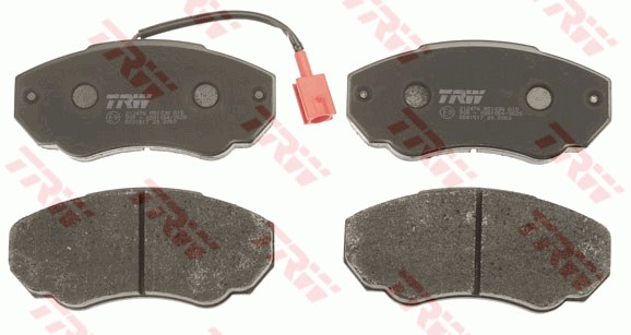 Bromsbeläggsats, Framaxel Trw Cotec GDB1517 TRW