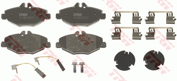 Bromsbeläggsats, Framaxel Trw Cotec GDB1542 TRW