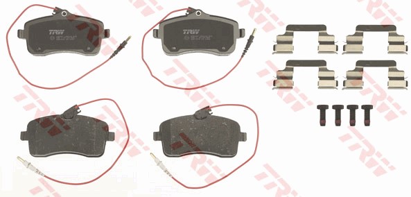 Bromsbeläggsats, Framaxel Trw Cotec GDB1594 TRW
