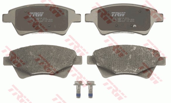 Bromsbeläggsats, Framaxel Trw Cotec GDB1597 TRW