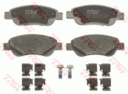 Bromsbeläggsats, Framaxel Trw Cotec GDB1633 TRW