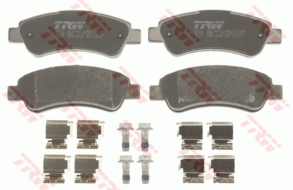 Bromsbeläggsats, Bakaxel Trw Cotec GDB1682 TRW