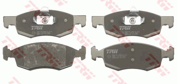 Bromsbeläggsats Ventilerad, Framaxel Trw Cotec GDB1749 TRW