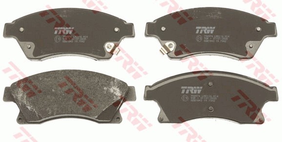 Bromsbeläggsats, Framaxel Trw Cotec GDB1843 TRW