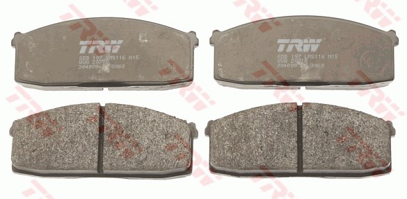 Bromsbeläggsats, Framaxel Trw GDB197 TRW