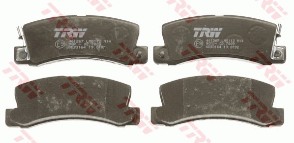 Bromsbeläggsats, Bakaxel Trw Cotec GDB3164 TRW