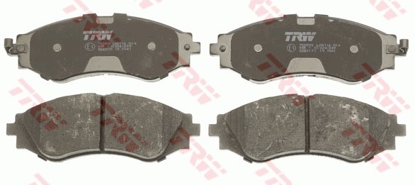 Bromsbeläggsats, Framaxel Trw Cotec GDB3171 TRW
