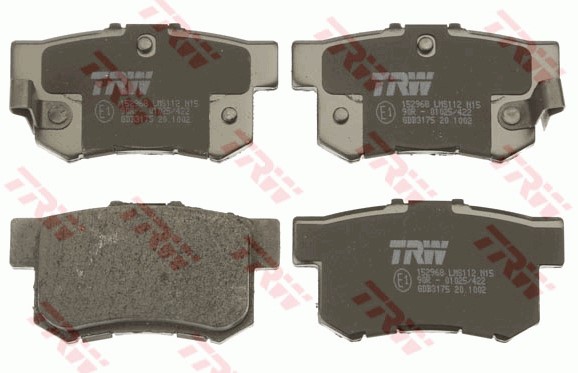 Bromsbeläggsats, Bakaxel Trw Cotec GDB3175 TRW