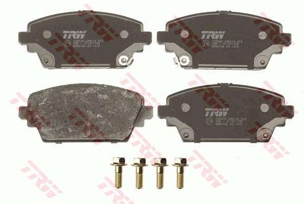Bromsbeläggsats, Framaxel Trw Cotec GDB3186 TRW