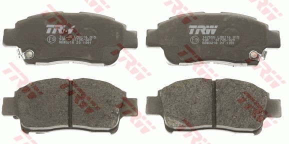 Bromsbeläggsats, Framaxel Trw Cotec GDB3218 TRW