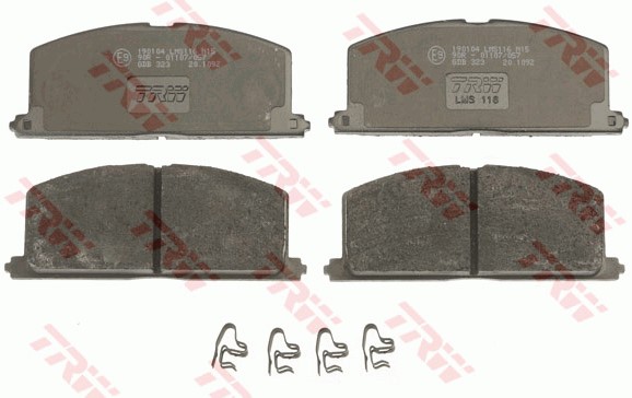 Bromsbeläggsats, Framaxel Trw Cotec GDB323 TRW