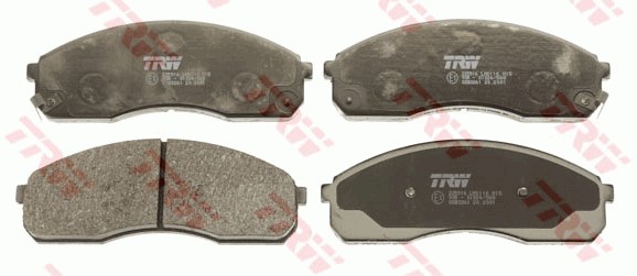 Bromsbeläggsats, Framaxel Trw GDB3261 TRW