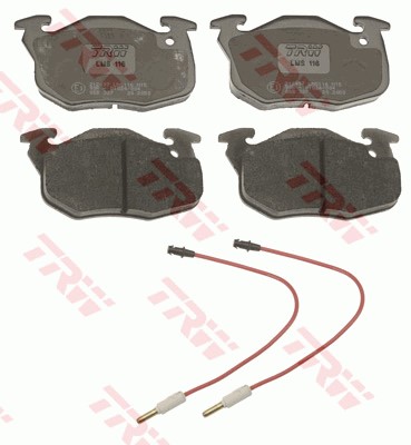Bromsbeläggsats, Framaxel Trw Cotec GDB327 TRW