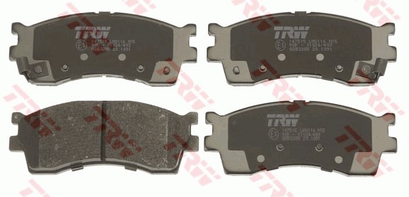 Bromsbeläggsats, Framaxel Trw Cotec GDB3285 TRW