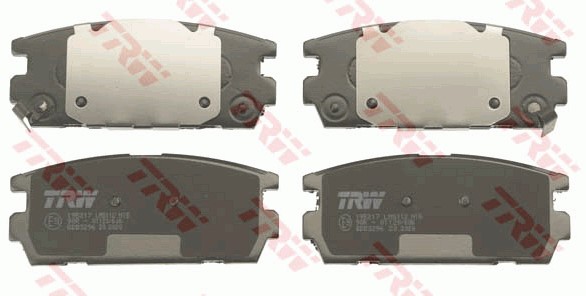 Bromsbeläggsats, Bakaxel Trw Cotec GDB3296 TRW