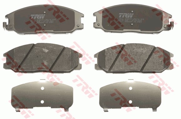 Bromsbeläggsats, Bakaxel, Framaxel Trw Cotec GDB3297 TRW