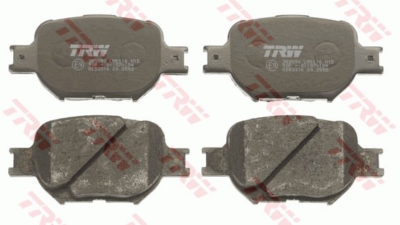 Bromsbeläggsats, Framaxel Trw Cotec GDB3316 TRW