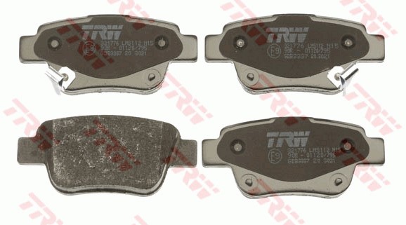 Bromsbeläggsats, Bakaxel Trw Cotec GDB3337 TRW