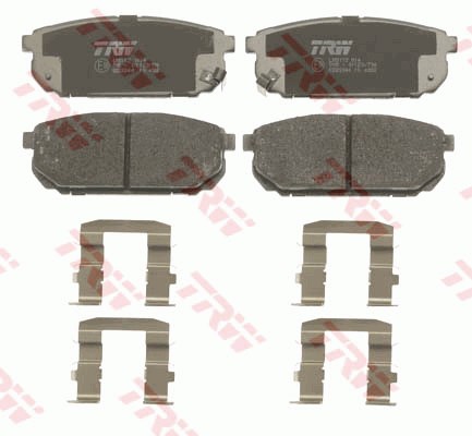 Bromsbeläggsats, Bakaxel Trw Cotec GDB3344 TRW