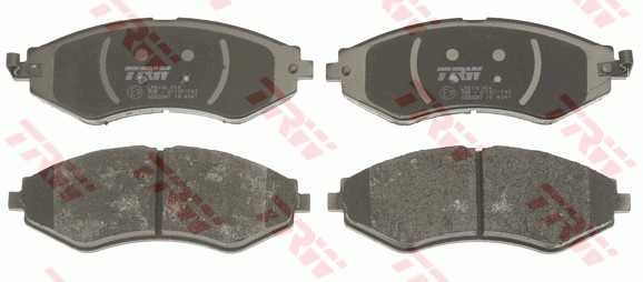 Bromsbeläggsats, Framaxel Trw Cotec GDB3347 TRW