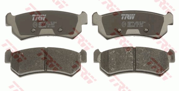Bromsbeläggsats, Bakaxel Trw Cotec GDB3348 TRW