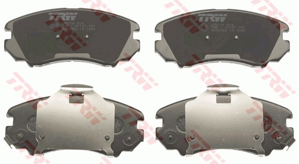 Bromsbeläggsats, Framaxel Trw Cotec GDB3352 TRW