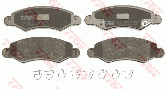 Bromsbeläggsats, Framaxel Trw Cotec GDB3363 TRW