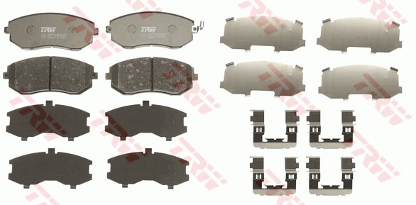 Bromsbeläggsats, Framaxel Trw Cotec GDB3371 TRW