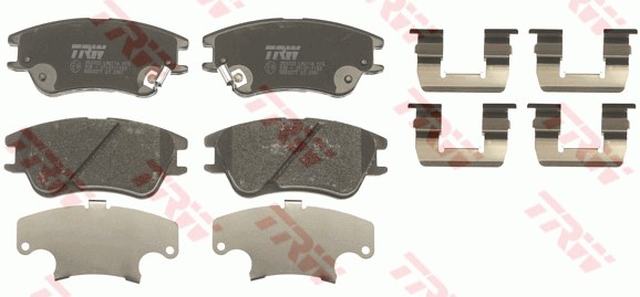 Bromsbeläggsats, Framaxel Trw Cotec GDB3377 TRW