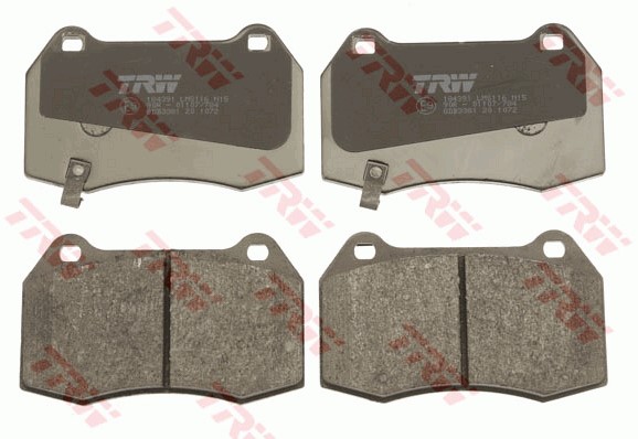 Bromsbeläggsats, Framaxel Trw GDB3381 TRW