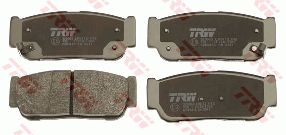 Bromsbeläggsats, Bakaxel Trw GDB3413 TRW