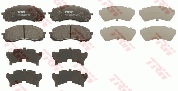 Bromsbeläggsats, Framaxel Trw GDB3469 TRW