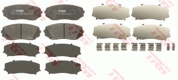 Bromsbeläggsats, Framaxel Trw Cotec GDB3471 TRW