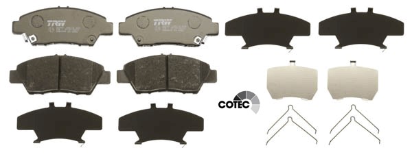 Bromsbeläggsats, Framaxel Trw Cotec GDB3493 TRW