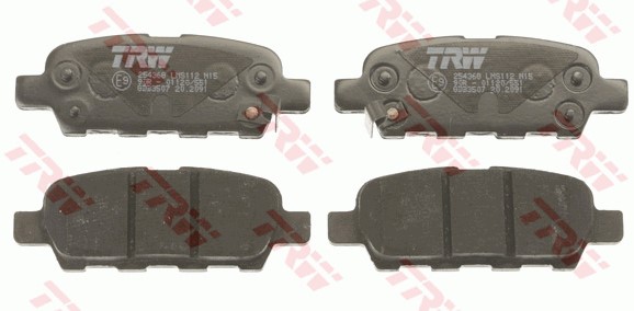 Bromsbeläggsats, Bakaxel Trw Cotec GDB3507 TRW Bromsbeläggsats, Bakaxel Trw Cotec GDB3507 TRW