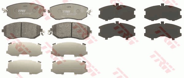 Bromsbeläggsats, Framaxel Trw Cotec GDB3519 TRW