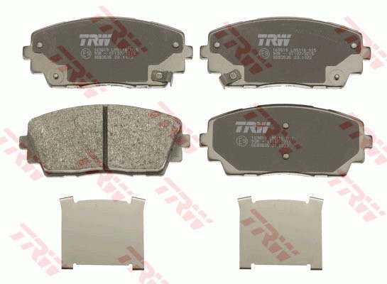 Bromsbeläggsats, Framaxel Trw Cotec GDB3535 TRW