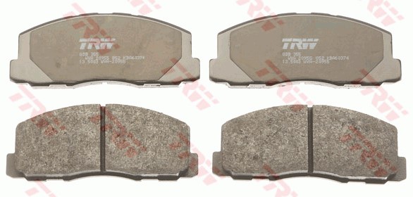 Bromsbeläggsats, Framaxel Trw GDB355 TRW