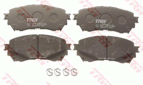 Bromsbeläggsats, Framaxel Trw Cotec GDB3580 TRW