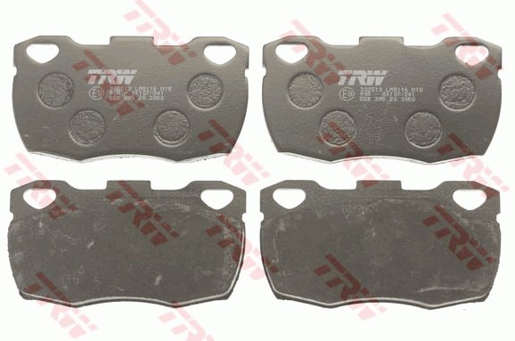 Bromsbeläggsats Solid, Framaxel, Bakaxel Trw Cotec GDB395 TRW