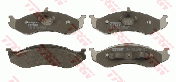 Bromsbeläggsats, Framaxel, Bakaxel Trw GDB4104 TRW