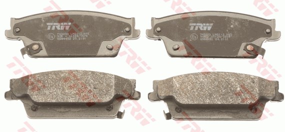 Bromsbeläggsats, Bakaxel Trw GDB4452 TRW
