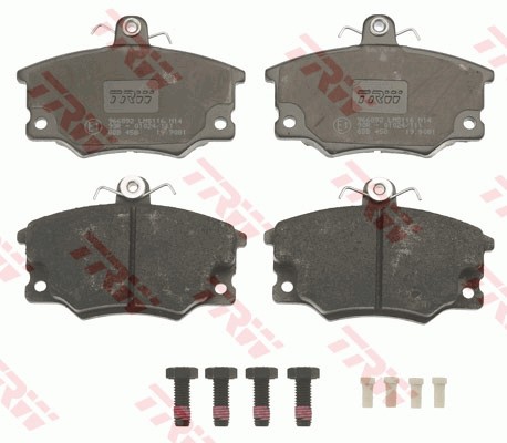 Bromsbeläggsats, Framaxel, Bakaxel Trw Cotec GDB458 TRW