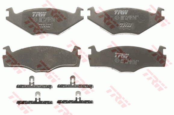Bromsbeläggsats Ventilerad, Framaxel Trw Cotec GDB459 TRW