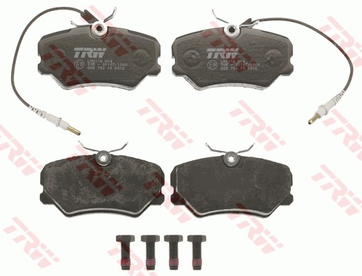Bromsbeläggsats, Framaxel Trw Cotec GDB793 TRW
